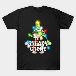 The Sneaky Gnome Christmas Matching Family Shirt T-Shirt